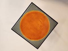  Gueridon Baby Side Table with Orange Dot Roger Capron Tile - 3029424