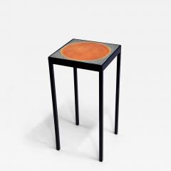  Gueridon Baby Side Table with Orange Dot Roger Capron Tile - 3034195