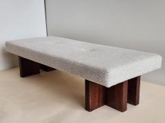  Gueridon Custom made Gueridon Bench COM Upholstery Choice of Wood Stain Made in USA  - 3362165