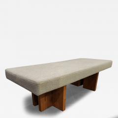  Gueridon Custom made Gueridon Bench COM Upholstery Choice of Wood Stain Made in USA  - 3363277