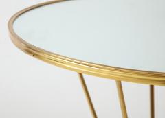  Gueridon Group Brass and mirror Gueridon table - 1731025