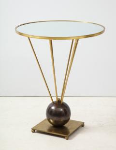  Gueridon Group Brass and mirror Gueridon table - 1731027