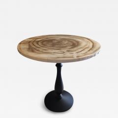  Gueridon Group Gueridon cast iron painted foot and laquered wood top - 2987938