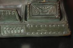  Gustav Gurschner Double Bronze Inkwell Pentray by Gustav Gurschner made in Austria - 463485