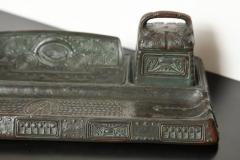  Gustav Gurschner Double Bronze Inkwell Pentray by Gustav Gurschner made in Austria - 463486