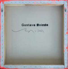  Gustavo Oviedo Mixed Media Abstract Painting by Miami Artist Gustavo Oviedo Titled Spinal 2021 - 3609247