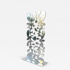  Gustavo Oviedo Polished Aluminum Abstract Sculpture by Artist Gustavo Oviedo Signed Dated - 3955754