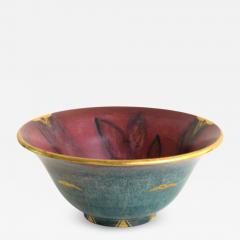  Gustavsberg JOSEF EKBERG GREEN AND RED BOWL GUSTAVSBERG SWEDEN 1927 - 2758697