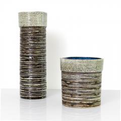  Gustavsberg Studio BRITT LOUISE SUNDELL LARGE CYLINDER VASES A B Gustavsberg Sweden - 4531394