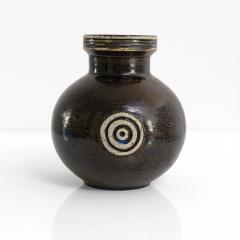  Gustavsberg Studio BRITT LOUISE SUNDELL SPHERICAL CHAMOTTE VASE GUSTAVSBERG SWEDEN - 2813749