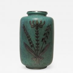  Gustavsberg Studio Gustavsberg Argenta Swedish Art Deco Vase - 824172