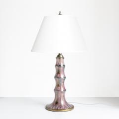  Gustavsberg Studio Josef Ekberg Art Deco ceramic lamp in pink blue gold Gustavsberg Sweden 1926 - 4567142