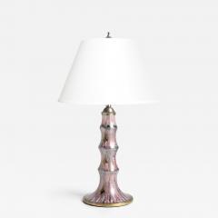  Gustavsberg Studio Josef Ekberg Art Deco ceramic lamp in pink blue gold Gustavsberg Sweden 1926 - 4567143