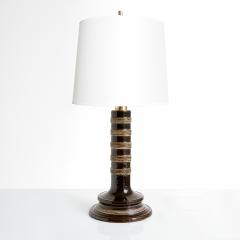  Gustavsberg Studio SYLVIA LEUCHOVIUS CERAMIC LAMP FOR GUSTAVSBERG SWEDEN 1960S - 4112725