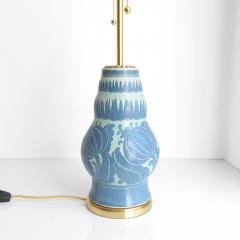  Gustavsberg Studio Swedish Art Deco ceramic Sgraffito technique lamp by Josef Ekberg Gustavsberg - 4050291