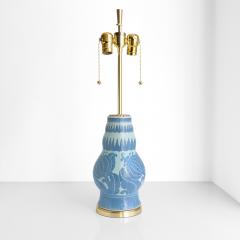  Gustavsberg Studio Swedish Art Deco ceramic Sgraffito technique lamp by Josef Ekberg Gustavsberg - 4050294