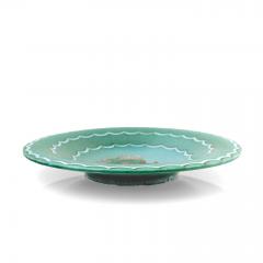  Gustavsberg Studio WILHELM KAGE ARGENTA SERIES SEA SERPENT BOWL FOR GUSTAVSBERG SWEDEN 1930  - 3363913