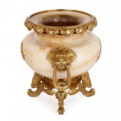  H Journet Cie Two gilt bronze mounted enamelled onyx urns by H Journet Cie - 1290502