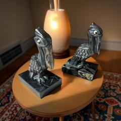 H Moreau Pair of Art Deco Pelican Bookends by H Moreau France 1930s - 4251139