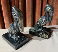  H Moreau Pair of Art Deco Pelican Bookends by H Moreau France 1930s - 4251145