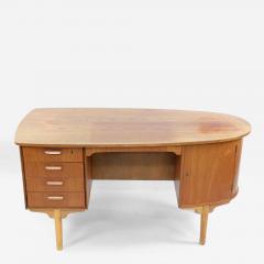 H P Hansen H P Hansen Bullet Teak Executive Desk - 4649450