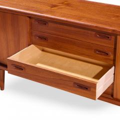  H P Hansen HP Hansen Mid Century Danish Teak Credenza - 4497443
