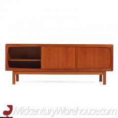  H P Hansen HP Hansen Mid Century Danish Teak Sliding Door Credenza - 3504280