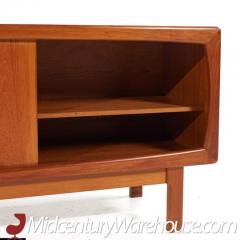  H P Hansen HP Hansen Mid Century Danish Teak Sliding Door Credenza - 3504285