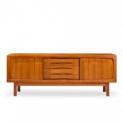  H P Hansen HP Hansen Mid Century Danish Teak Sliding Door Credenza - 4527755