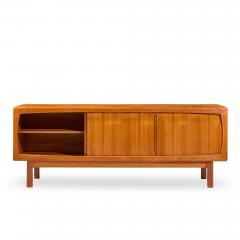 H P Hansen HP Hansen Mid Century Danish Teak Sliding Door Credenza - 4527760