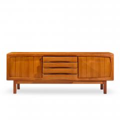  H P Hansen HP Hansen Mid Century Danish Teak Sliding Door Credenza - 4527761