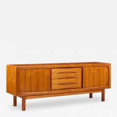  H P Hansen HP Hansen Mid Century Danish Teak Sliding Door Credenza - 4527935