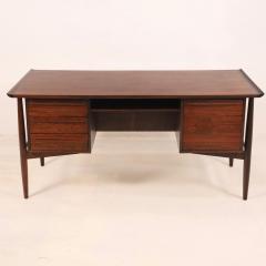  H P Hansen Scaninavian Modern Rosewood Eecutive Desk Designed by H P Hansen - 2962280