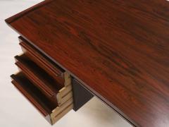  H P Hansen Scaninavian Modern Rosewood Eecutive Desk Designed by H P Hansen - 2962284