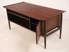  H P Hansen Scaninavian Modern Rosewood Eecutive Desk Designed by H P Hansen - 2962286