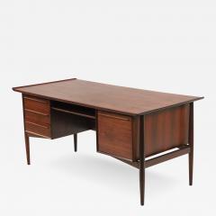  H P Hansen Scaninavian Modern Rosewood Eecutive Desk Designed by H P Hansen - 2964805