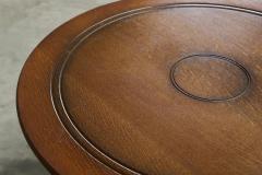  H Pander Zonen H Pander Zonen Round Coffee Table with Baluster Legs in Solid Oak Netherlands - 4467920