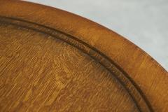  H Pander Zonen H Pander Zonen Round Coffee Table with Baluster Legs in Solid Oak Netherlands - 4467923