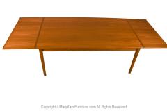 H Sigh and Sons Mobelfabrik Teak Danish Large Rectangular Draw Leaf Expandable Dining Table - 3378488
