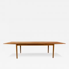  H Sigh and Sons Mobelfabrik Teak Danish Large Rectangular Draw Leaf Expandable Dining Table - 3383888