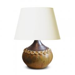  H gan s Duo of Petite Table Lamps in Earthy Tones by Hoganas Keramik - 3408221