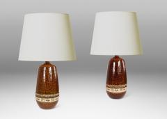  H gan s Keramik Pair of Table lamps by Yngve Blixt for H gan s - 4573492