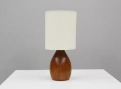  HEW Collection Oval Base Oak Wood Table Lamp - 2758614