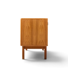  HP Hansen HP Hansen Mid Century Danish Teak Sliding Door Credenza - 4717494