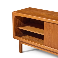  HP Hansen HP Hansen Mid Century Danish Teak Sliding Door Credenza - 4717496
