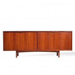  HP Hansen HP Hansen Style Mid Century Danish Teak and Brass Credenza - 4456090