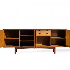  HP Hansen HP Hansen Style Mid Century Danish Teak and Brass Credenza - 4456093
