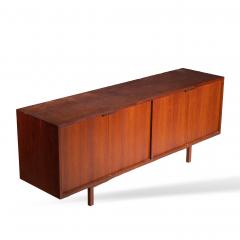  HP Hansen HP Hansen Style Mid Century Danish Teak and Brass Credenza - 4456095