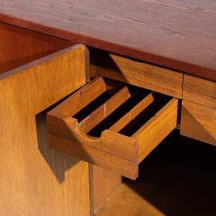  HP Hansen HP Hansen Style Mid Century Danish Teak and Brass Credenza - 4456096