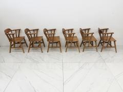  Habitant 1940s Habitant Bay City MI Knotty Pine Captain s Chairs Set of 6 - 4710688